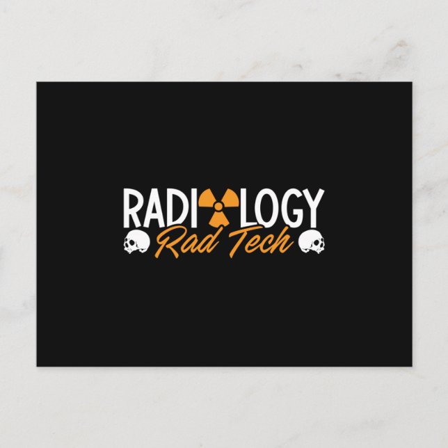 Radiology Tech Rad Medicine Technologist Xray Postcard (Front)