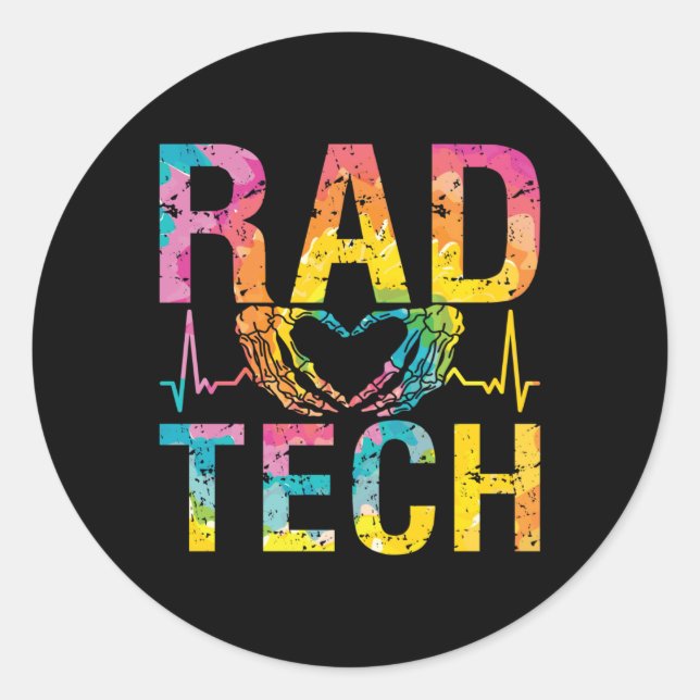 Radiology Tech Rad Tech Medicine Technologist Xray Classic Round Sticker (Front)