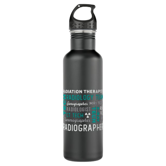 Radiology Tech Radiation Therapist Xray Tech 710 Ml Water Bottle (Front)