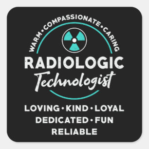 Radiology Tech Radiologic Technologist Xray Tech Square Sticker