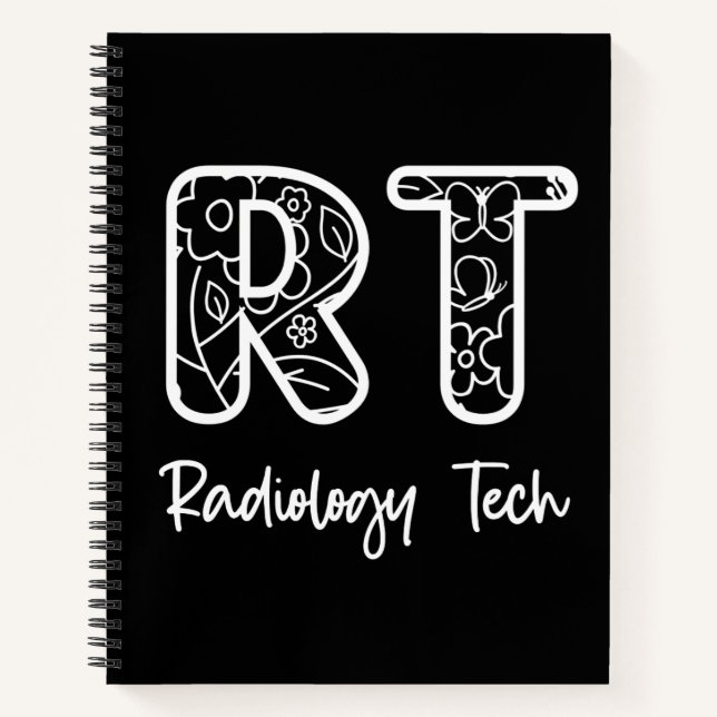 Radiology Tech RT Rad Technician X-ray Tech Gifts Notebook (Front)