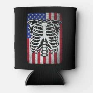 Radiology Tech USA American Flag Rad Tech Can Cooler