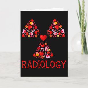 Radiology Valentine Hearts Cute Radiologist X-ray  Card