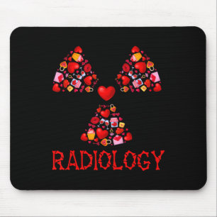 Radiology Valentine Hearts Cute Radiologist X-ray Mouse Pad