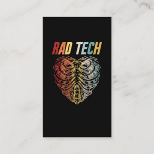 Radiology Xray Retro Skeleton Radiologist Business Card