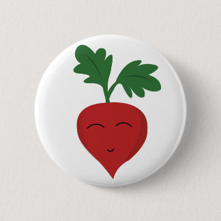 Radish 6 Cm Round Badge