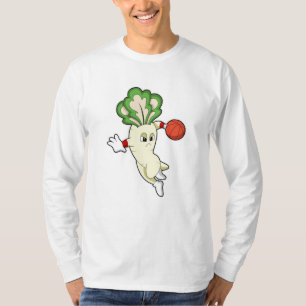 Radish at Basketball Sports T-Shirt