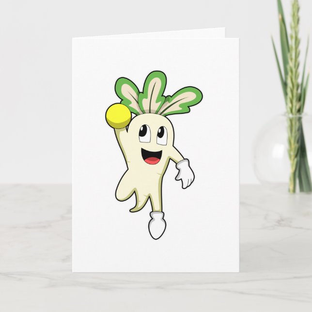Radish at Handball player with Handball Card (Front)