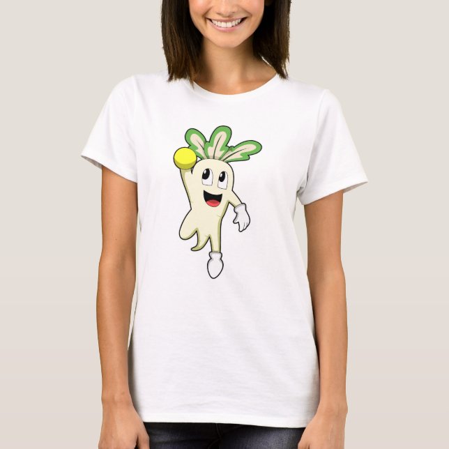 Radish at Handball player with Handball T-Shirt (Front)