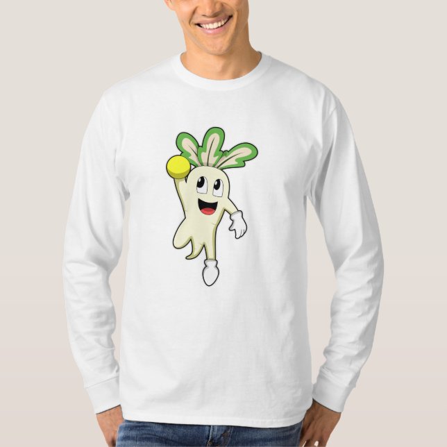Radish at Handball player with Handball T-Shirt (Front)