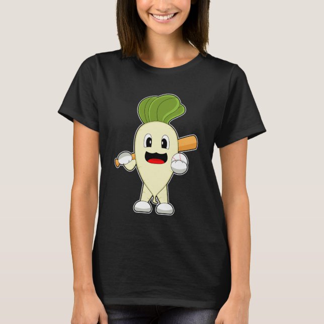 Radish Baseball Baseball bat T-Shirt (Front)