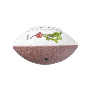 Radish cartoon illustration football