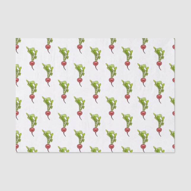 Radish cartoon illustration  tissue paper (Front)