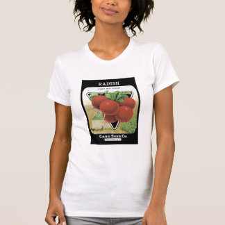 Radish Early Red Turnip Card Seed Co T-Shirt