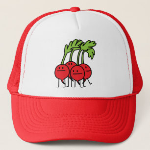 Radish Happy Bunch - Radishes being happy! Trucker Hat