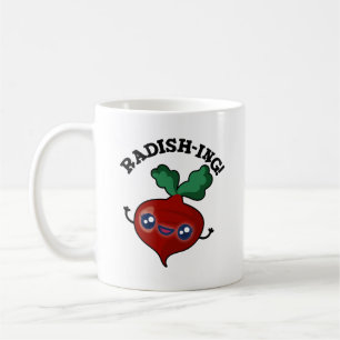 Radish-ing Funny Veggie Radish Pun  Coffee Mug