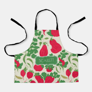 Radish Mosaic Colourful Personalised Pattern Apron