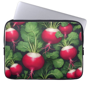 Radish Pattern Fresh Vegetable Laptop Sleeve