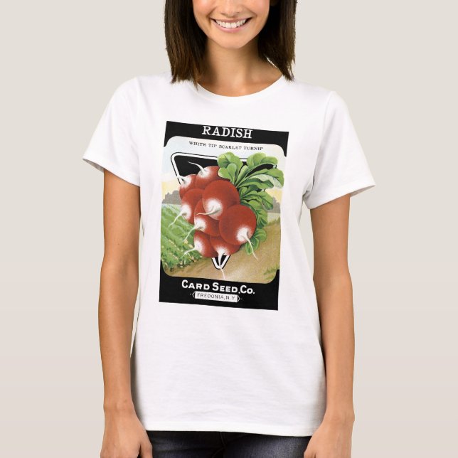 Radish Seed Packet Label T-Shirt (Front)