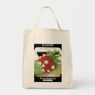 Radish Seed Packet Label Tote Bag