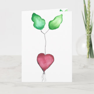Radish thank you card