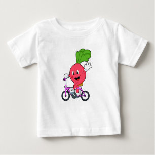 Radish with Bicycle Baby T-Shirt