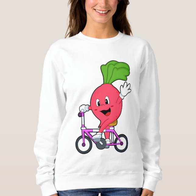 Radish with Bicycle Sweatshirt (Front)