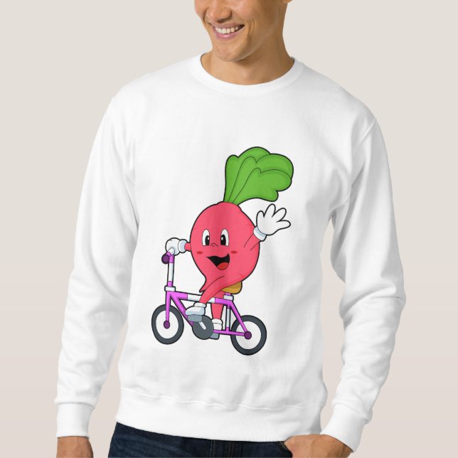 Radish with Bicycle Sweatshirt (Front)