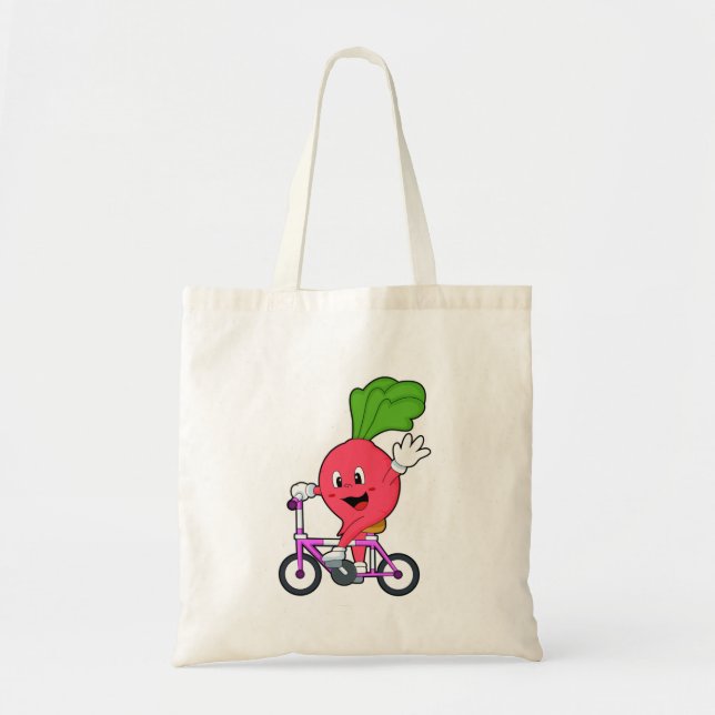 Radish with Bicycle Tote Bag (Front)