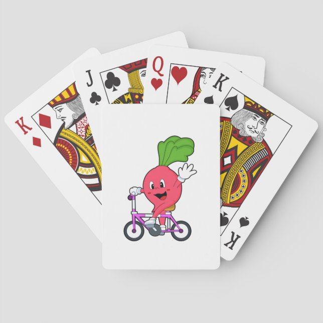 Radish with playing cards (Back)