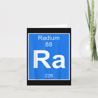 Radium Element Costume Periodic Table Chemistry Fu