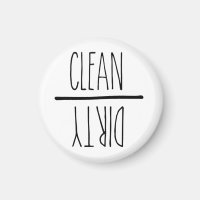 Rae Dunn Inspired Dirty Clean Dishwasher Magnet