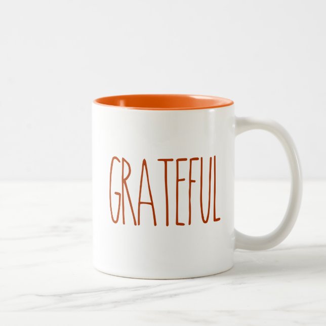 RAE DUNN Inspired Grateful Coffee Mug (Right)