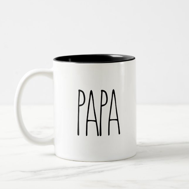 RAE DUNN Inspired PAPA Coffee Mug (Left)