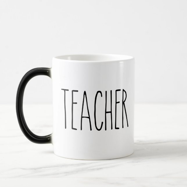 RAE DUNN Inspired Teacher Coffee Mug (Left)