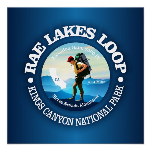Rae Lakes Loop (C) Poster (Front)