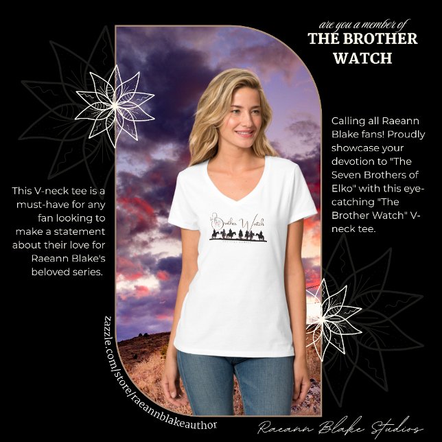 Raeann Blake's "The Brother Watch" V-Neck T-Shirt (Creator Uploaded)