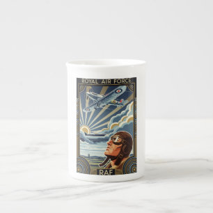 RAF Art Deco Bone China Mug