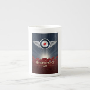 RAF Art Deco Remembrance Day Edition Bone China Mug
