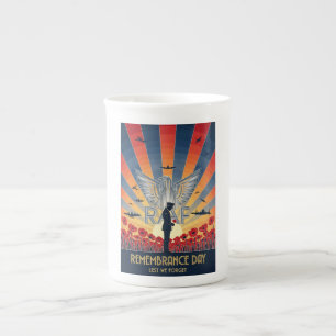 RAF Art Deco Remembrance Day Edition Bone China Mug