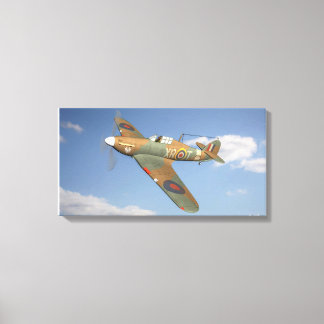 RAF Hurricane in Flight Canvas Print
