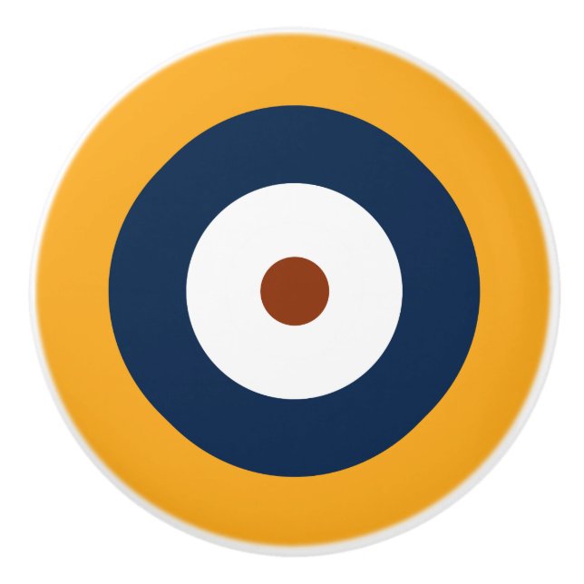 RAF Type A.1 Roundel Ceramic Knob (Front)
