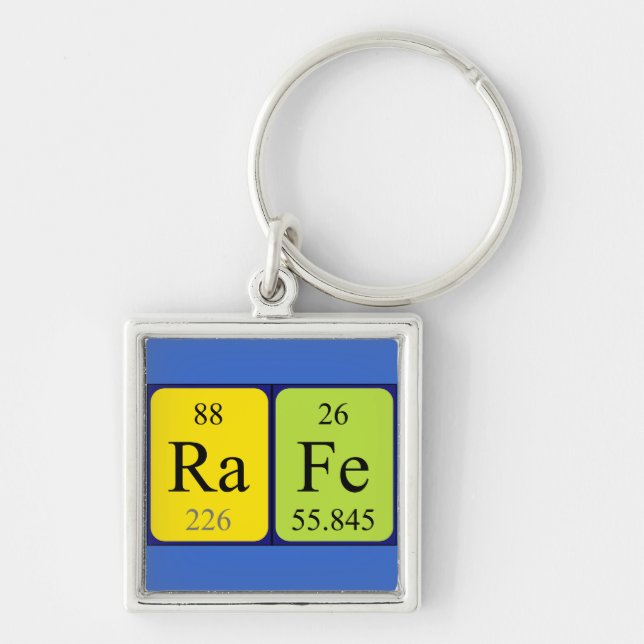 Rafe periodic table name keyring (Front)