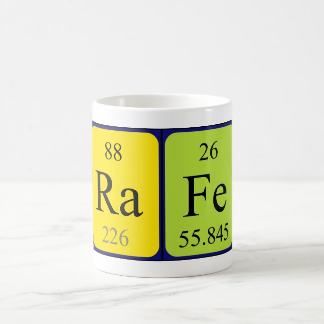 Rafe periodic table name mug (Center)