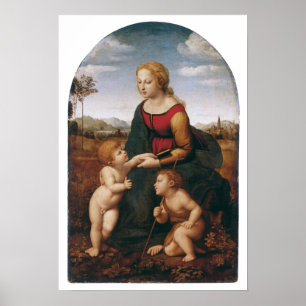 Raffaello Sanzio da Urbino - la belle jardiniere Poster