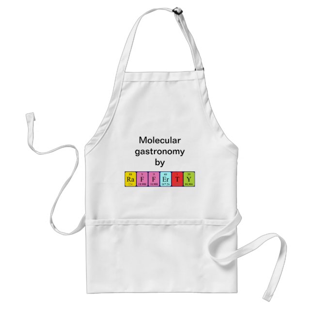 Rafferty periodic table name apron (Front)