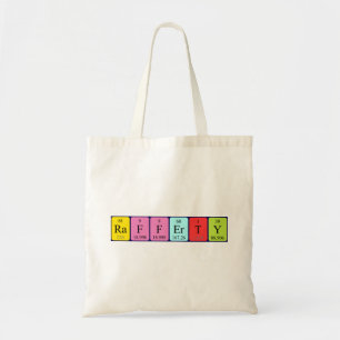 Rafferty periodic table name tote bag