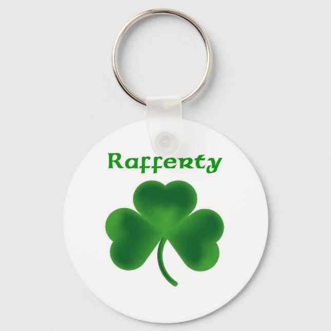 Rafferty Shamrock 1 Key Ring (Front)