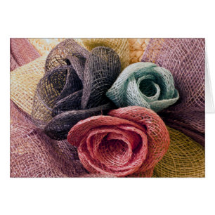 Raffia Roses Card