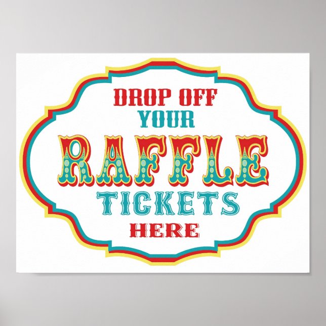 Raffle Ticket Booth Sign (Front)